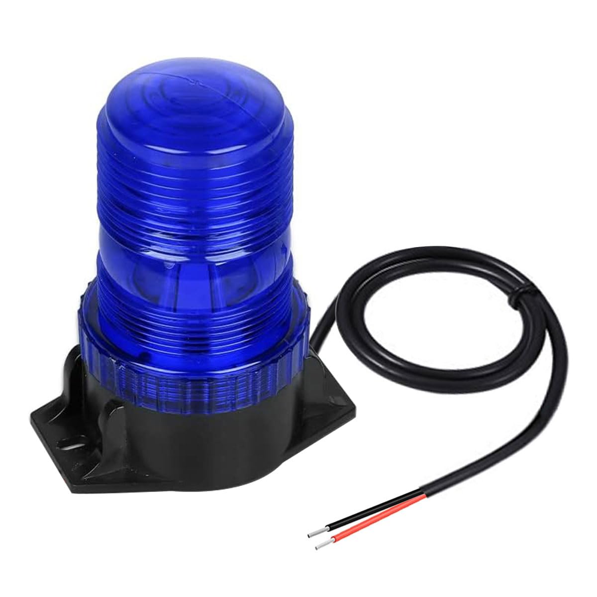 Sponsored Ad – WOWTOU Rooftop Magnetic LED Blue Strobe Lights for Volunteer Firefighter Vehicles Police Cars POV Trucks Forklift, 12V 24V Safety Warning Flasher Emergency Flashing Beacon