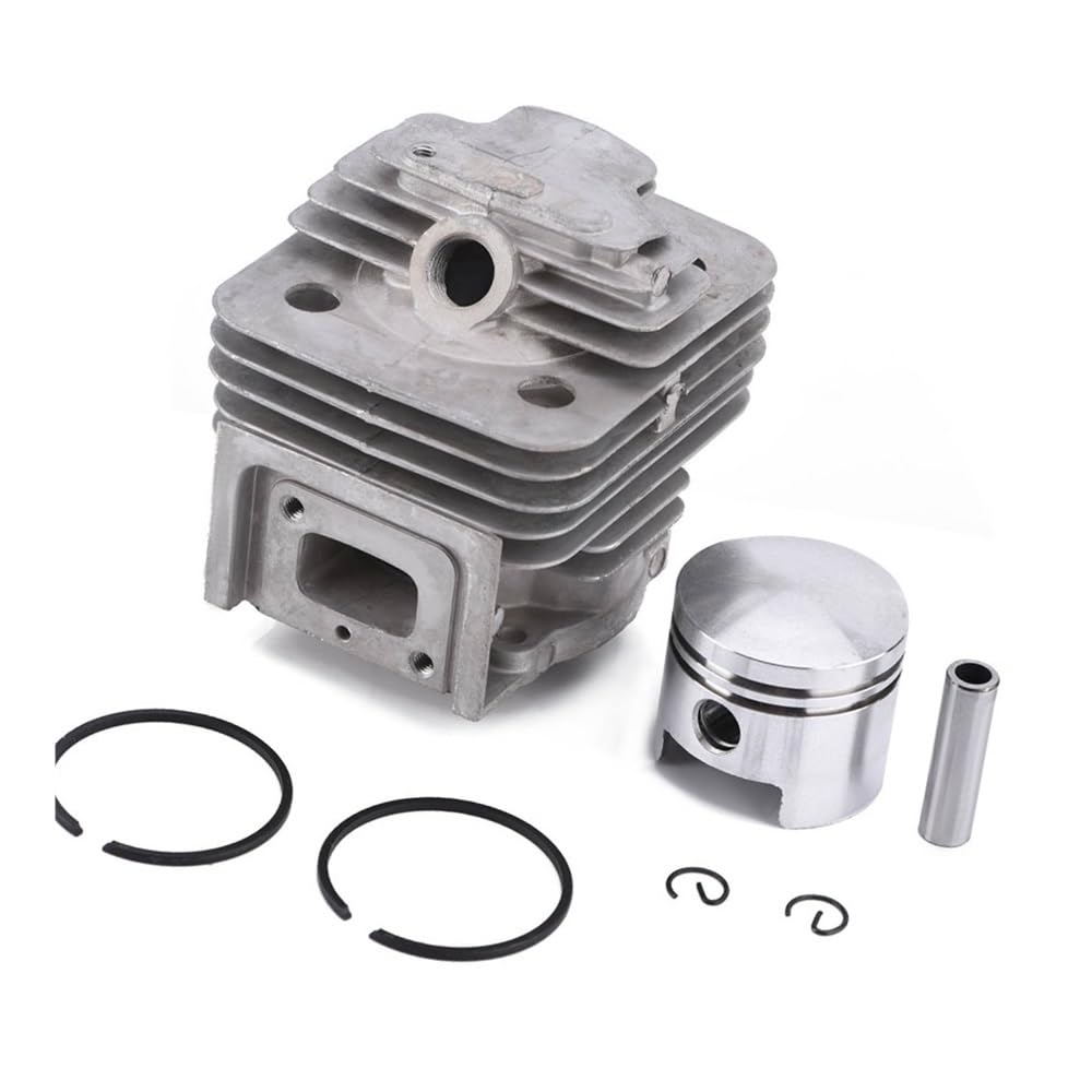 Kit de pistón de Cilindro de 44 mm, Piezas de Repuesto compatibles con Motores de cortacésped TL52 BG520, Kit de reparación Duradero y fácil de Instalar.