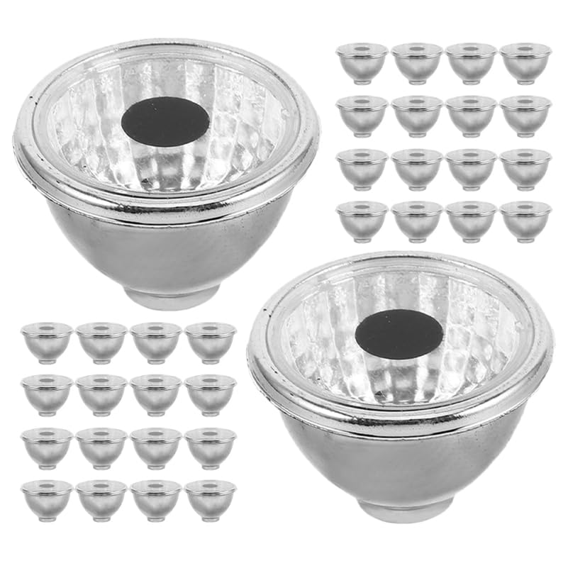 Operitacx 50Pcs Plastic Spotlight Lampshades 0.98In for Garden Solar Lights Outdoor Replacement Lamp Covers for Statue Eyes Waterproof Decorative Light Shade for Patio Lawn