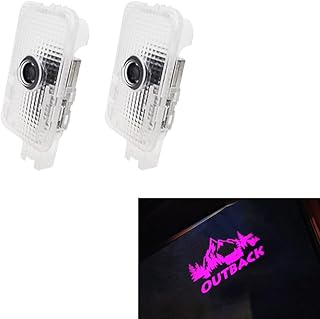 Never Fade Car LED Door Logo Projector Puddle lamp, for Outback Accessories Door Light Logo LED Laser Car Courtesy Step Light HD Compatible with Outback