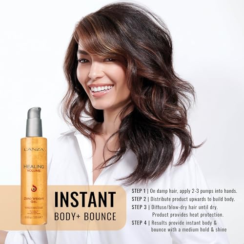L’Anza 17406D L'Anza Healing Volume Zero Weight Gel, Extra Hold Hair Gel Dramatically Boosts Shine thumb #4