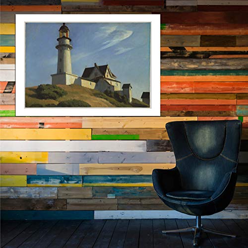 Affiche encadrée Lighthouse at Two Lights de Hopper : une invitation à la sérénité - 6