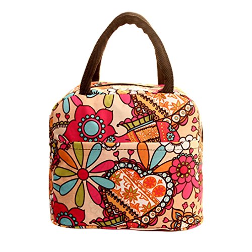 Bolsas de Almuerzo, Termal aislados Tote Picnic Almuerzo Cool Bolsa Nevera Caja Bolso Bolsa LMMVP (D, 32 * 22 * 10cm)