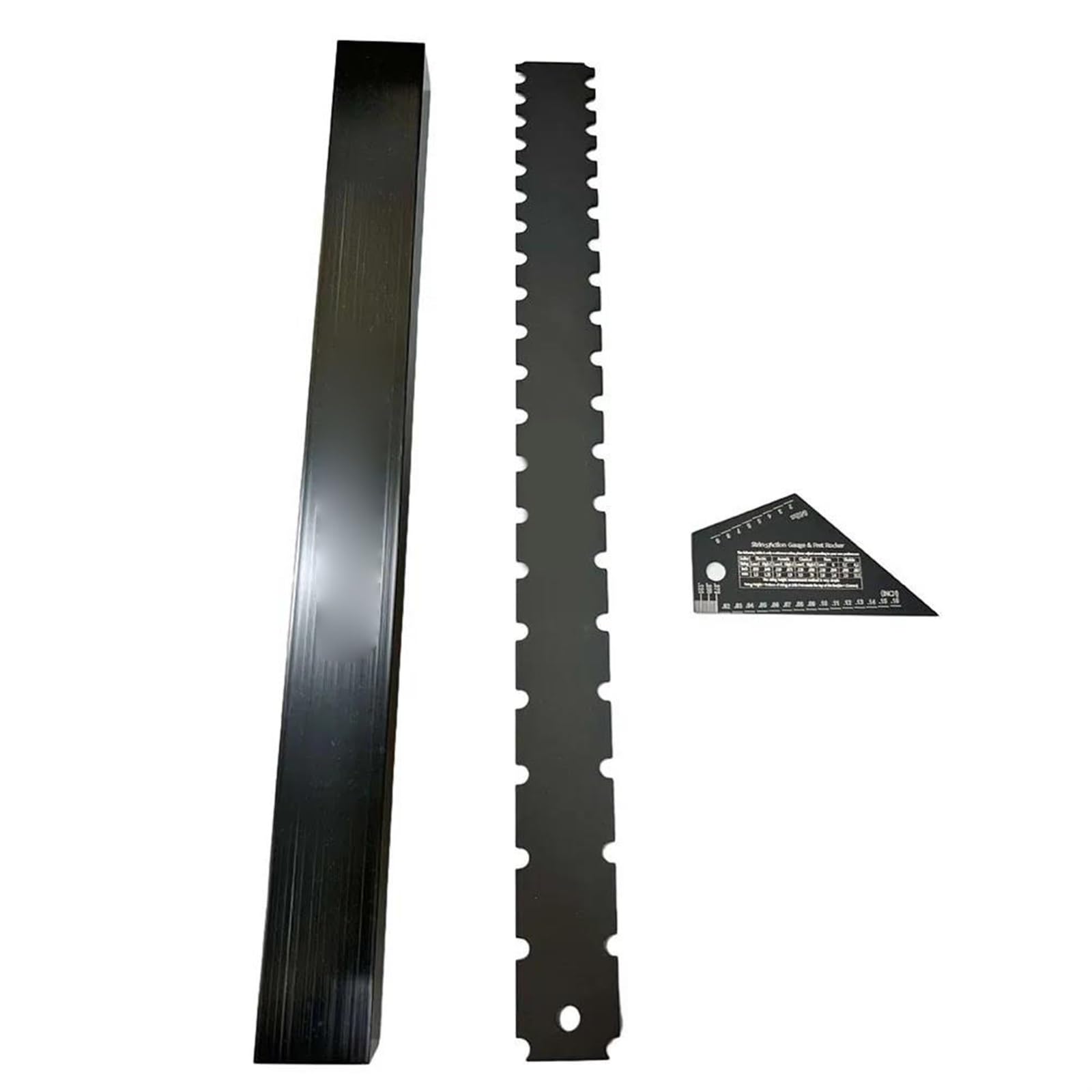 kit di installazione per chitarra Strumenti per liutaio per chitarra Set Misurazione dell'altezza delle corde Livellamento dei tasti Rettilineità del collo Acciaio inossidabile