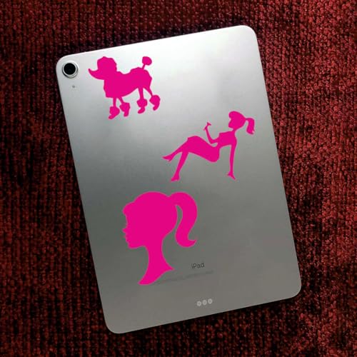 Image of Zesta Aesthetic Stickers for Laptop /Waterproof Anime Decal for Books /Vinyl Sticker for Fridge /Easy to Use Korean Car Sticker Kawaii Cute Stickers (Barbie)