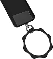 Vista 10 de Correa de silicona en forma de corazón para teléfono, correa de muñeca para teléfono celular con soporte para llavero, universal compatible