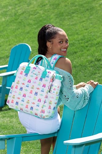 Swig Life Packi Backpack Cooler Bag, 24 Can Insulated Cooler, Garden Party - image 3