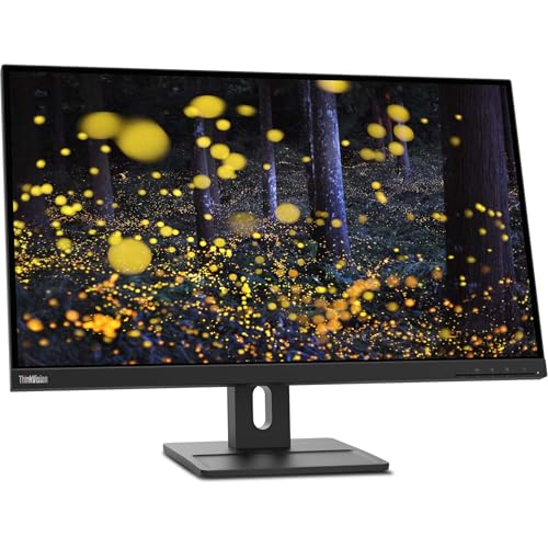Image of Lenovo 27 inch ThinkVision E27q-20, 2560x1440 Resolution, 1000:1 Contrast Ratio with Asset Tag