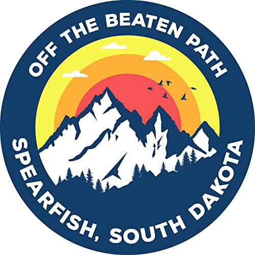 Spearfish South Dakota Vinyl Decal Sticker Path Design 4 Inch