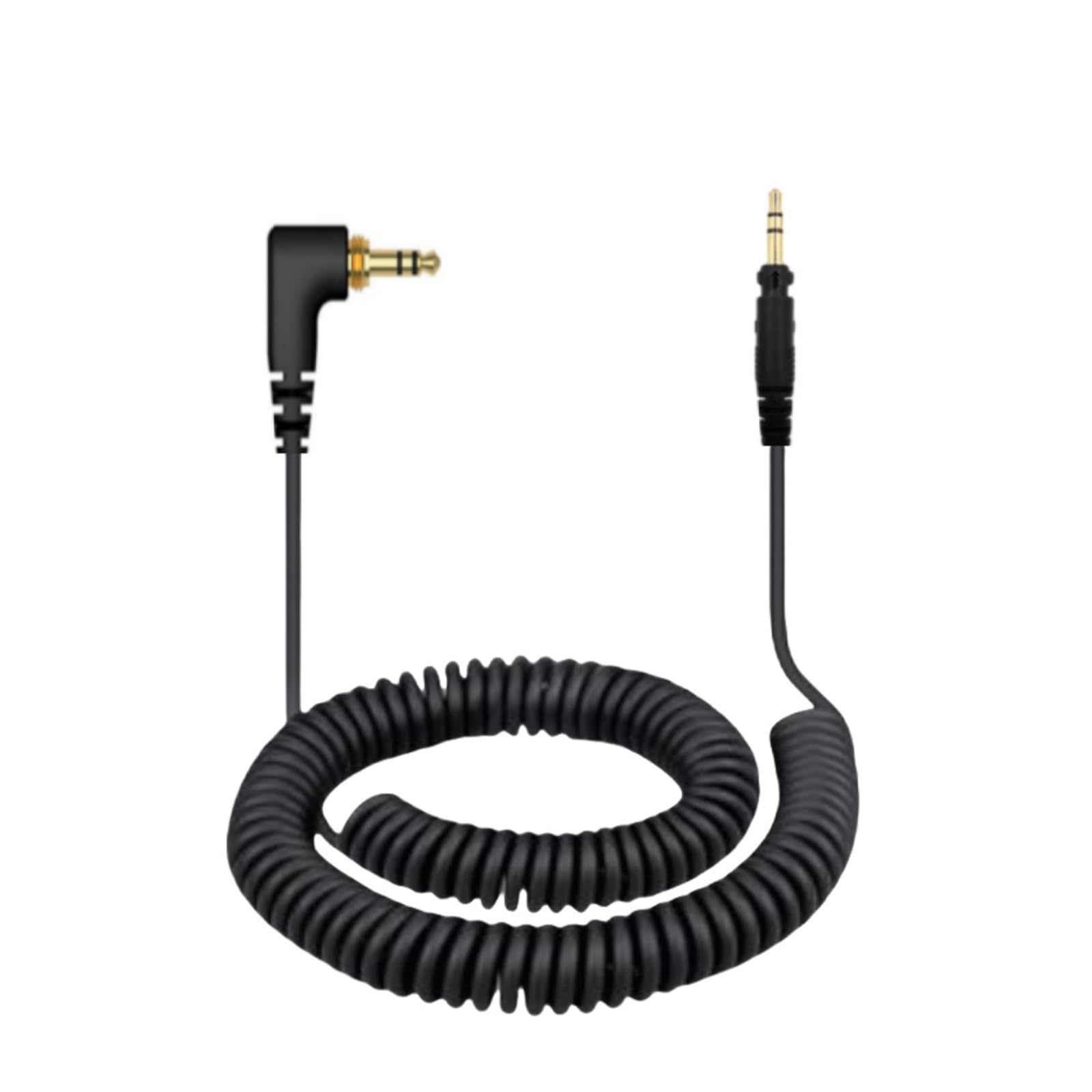 Sostituzione Cuffia Cavo per Technics EAH-DJ1200 & per Technics RP-DH1200,Cavo Audio a Molla con 6.35mm adattatore di connessione,Nero(3m/9.84piedi)