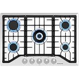 GASLAND 30 Inch Gas Cooktop, PRO GH2305SF 5 Burner Propane...