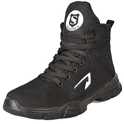 Image of SUADEX Steel Toe Boots for Men Women Waterproof Arch Support Work Construction Indestructible Safety Boots
