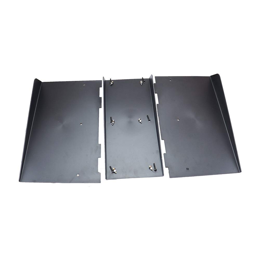 Universal Schwarz ABS Auto Heckspoiler Dekoration Fin 4 Flossen Diffusor Heckstoßstange Diffusor Lippe 22 X 21 Stoßstangenlippenabweiser