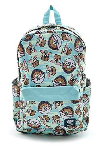Loungefly Star Wars Baby Yoda Toss Pattern The Mandalorian Backpack