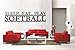 Newclew SOFTBALL lettering decor sports removable Vinyl Wall Decal Home Décor Large