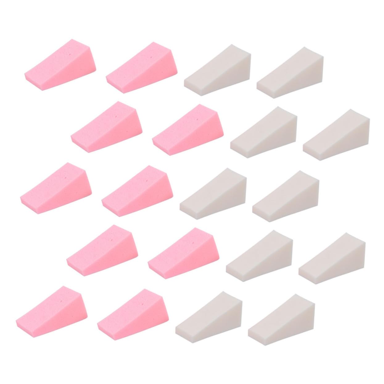 TOVINANNA 30Pcs Dual Use Makeup Wedge Sponges for Wet Dry Application Soft Powder Foundation for Liquid Powder Cosmetics for Home Beauty Salon Use