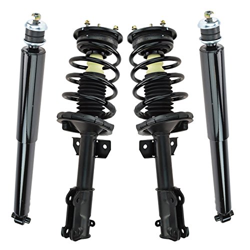 Image of TRQ Front and Rear Complete Strut Assembly & Shock Absorber Kit Complete Strut & Coil Spring Assembly Compatible with 2005-2010 Ford Mustang