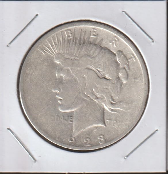 1923 Silver Peace $1 Dollar, 90% Silver Very Good