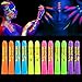 12 Pcs Face Painting Kits, Glow In The Dark Under UV Black Light Sticks，Glow Face Body Paint Party Supplies，for Adult Birthday, Halloween, Thanksgiving Day, Cosplay Makeup Neon Gifts