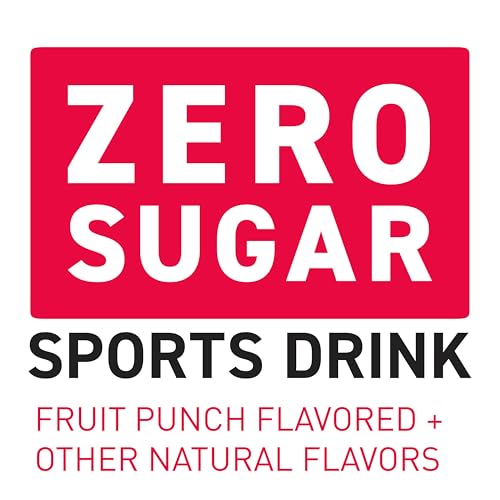 Image of POWERADE ZERO Fruit Punch, 20 fl oz, 8 Pack | Sugar-free Sport Beverage Enhanced with Electrolytes | 50% More Electrolytes vs. the Leading Sports Drink (per 12oz serving)*