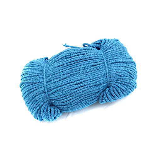Cordon en coton robuste NTS Nähtechnik bleu clair avec âme polyester 100m - 3