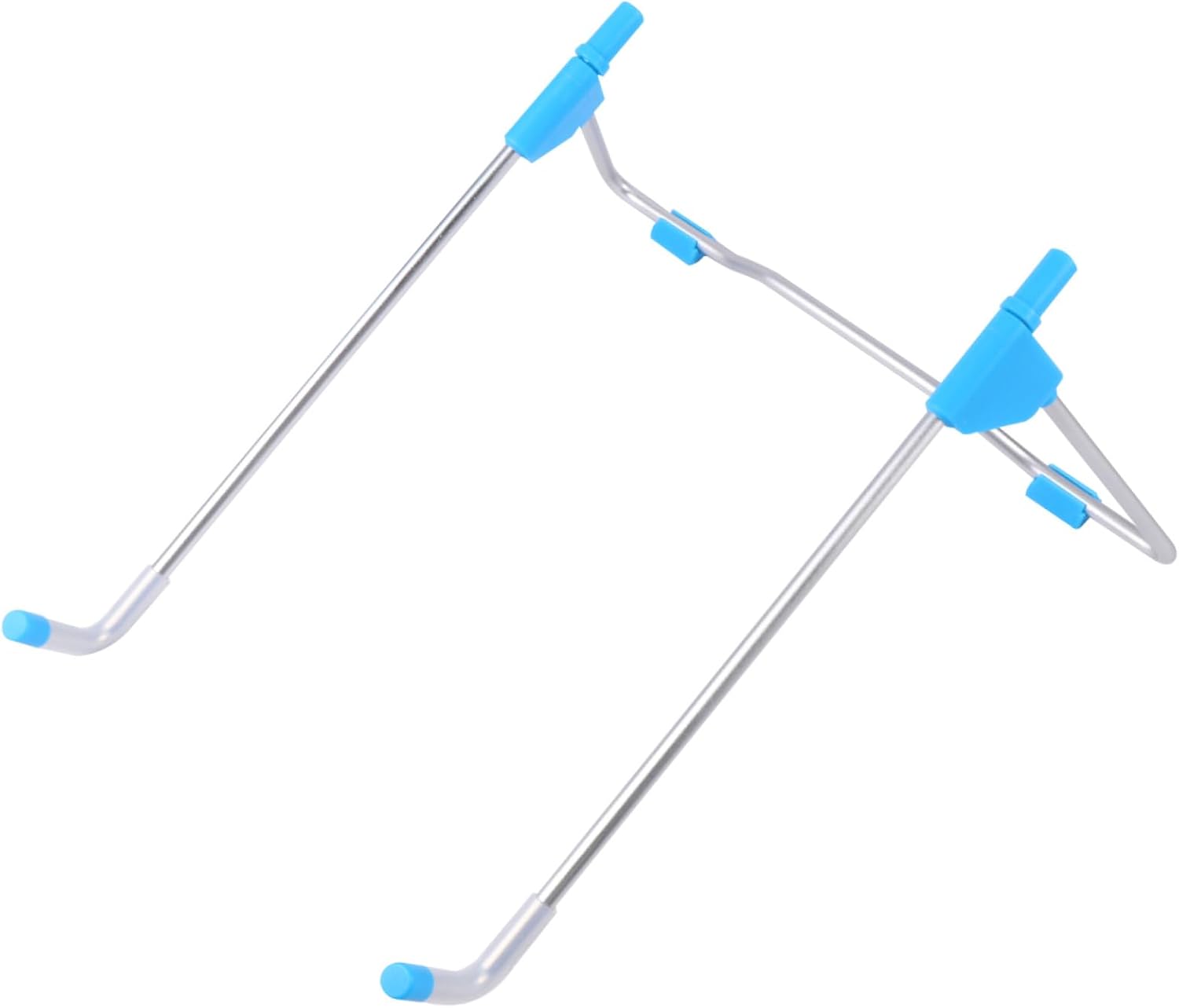 Blue Foldable Aluminum Laptop Stand, Adjustable Cooling Rack