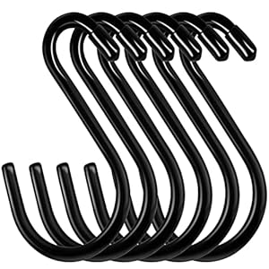 Bolatus VC02 12 Stück S-Haken Schwarz