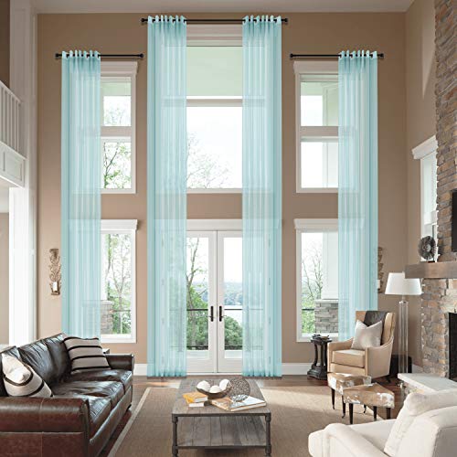 cololeaf Extra Long Sheer Curtains for high Ceiling 12, 15, 16, 18, 20, 22, 24 feet Long for Living Room Wide Drapes Custom Made Pricing Adjuster for Special Size Special Header Type