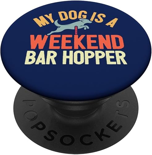 Dog Agility Bar Jump - Pun Dog Agility PopSockets Standard PopGrip
