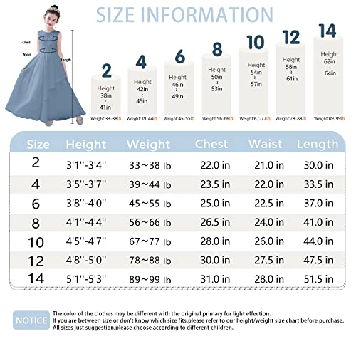 Chiffon Flower Girl Dresses Wedding Junior Bridesmaid Sage Evening Party Girls Formal Princess Pageant Gown Sage 14 #TOP3