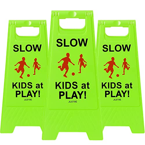 SLOW DOWN 子供とペットの標識 約40cm x 30cm 51roauWwVmL.jpg
