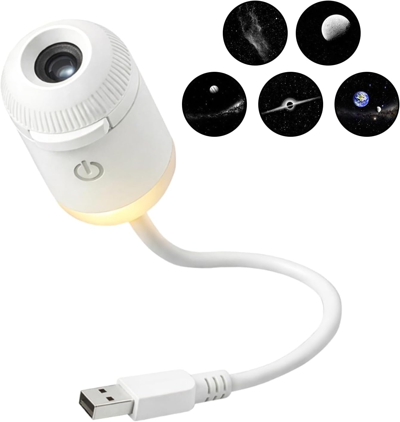 GalaxyProjector Night Light, GalaxyProjector, Icettry Night Light, Ceiling Projectors, Adjustable Brightness 360° Rotating Design and USB Power for Car and Bedroom Decoration