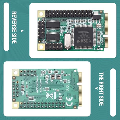 Carte PCI-E avec puce double RS232 et interface parallèle DB25