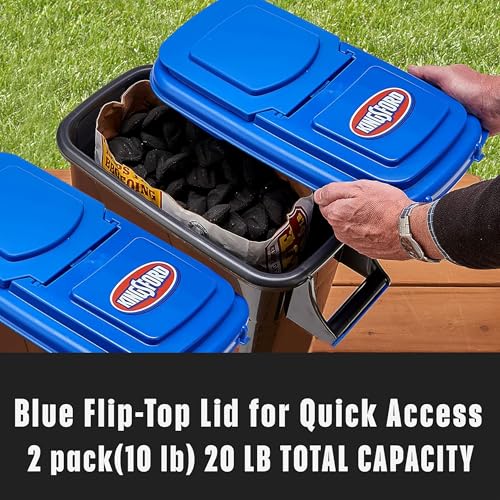 Image of Kingsford Charcoal Storage Container with Flip Lid (2, 10lb)