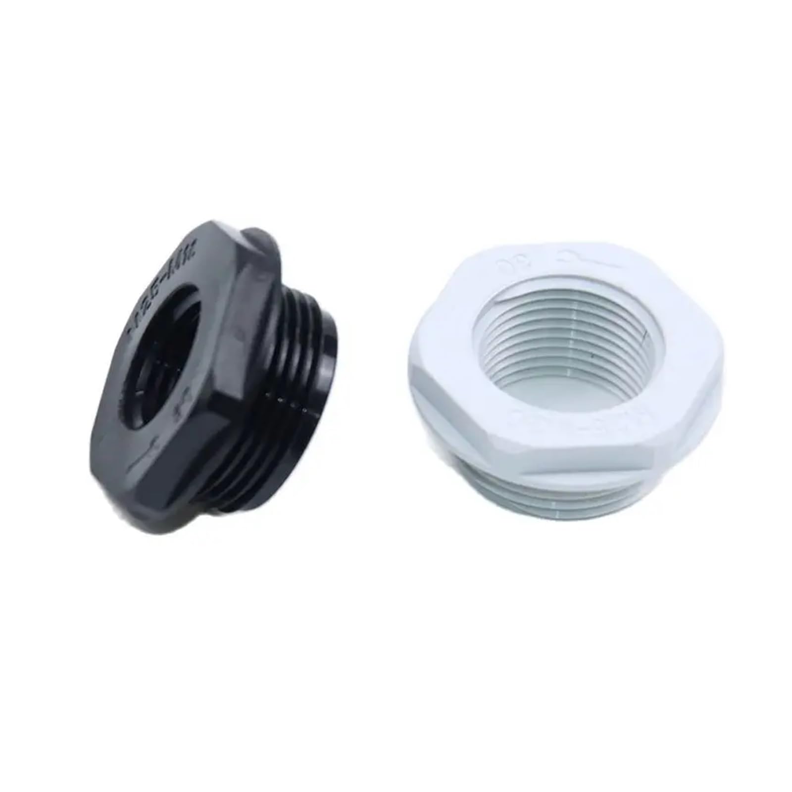 10 piezas de anillo reductor de nailon for conversión de rosca interna, rosca externa, conector de cobre, M25 a M20, junta de cambio de rosca métrica(M16 to M12 BK 10pcs)