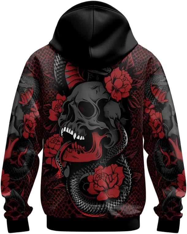 Predators 3D Printed Unisex Hooded Sweatshirt Long Sleeve Pullover Hoodie for Men