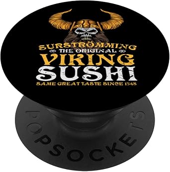 Surstr mming Viking Sushi Challenge Canned Fish Rotten Fish PopSockets Swappable PopGrip