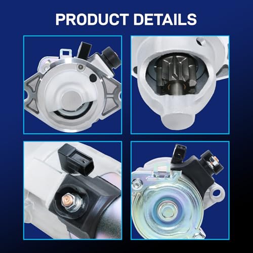 Image of 2006-2012 Honda Accord 2.4 Starter, 2006-2011 Civic 2.0L, 2007-2011 CR-V Element, 2007-2008 Odyssey Acura, 17960N 31200R40A01 31200R41L01 336-2059 SMU0428 SMU0498 410-54107 17960