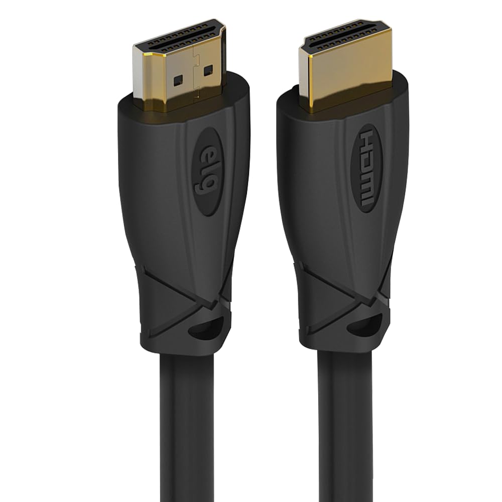 Elg HDMI Cable 2.0 with eARC, 4K @ 600Hz, UHD Resolution, 1.5Mtr(5 feet)18 Gbps Transmission, Ultra High Speed, Supports