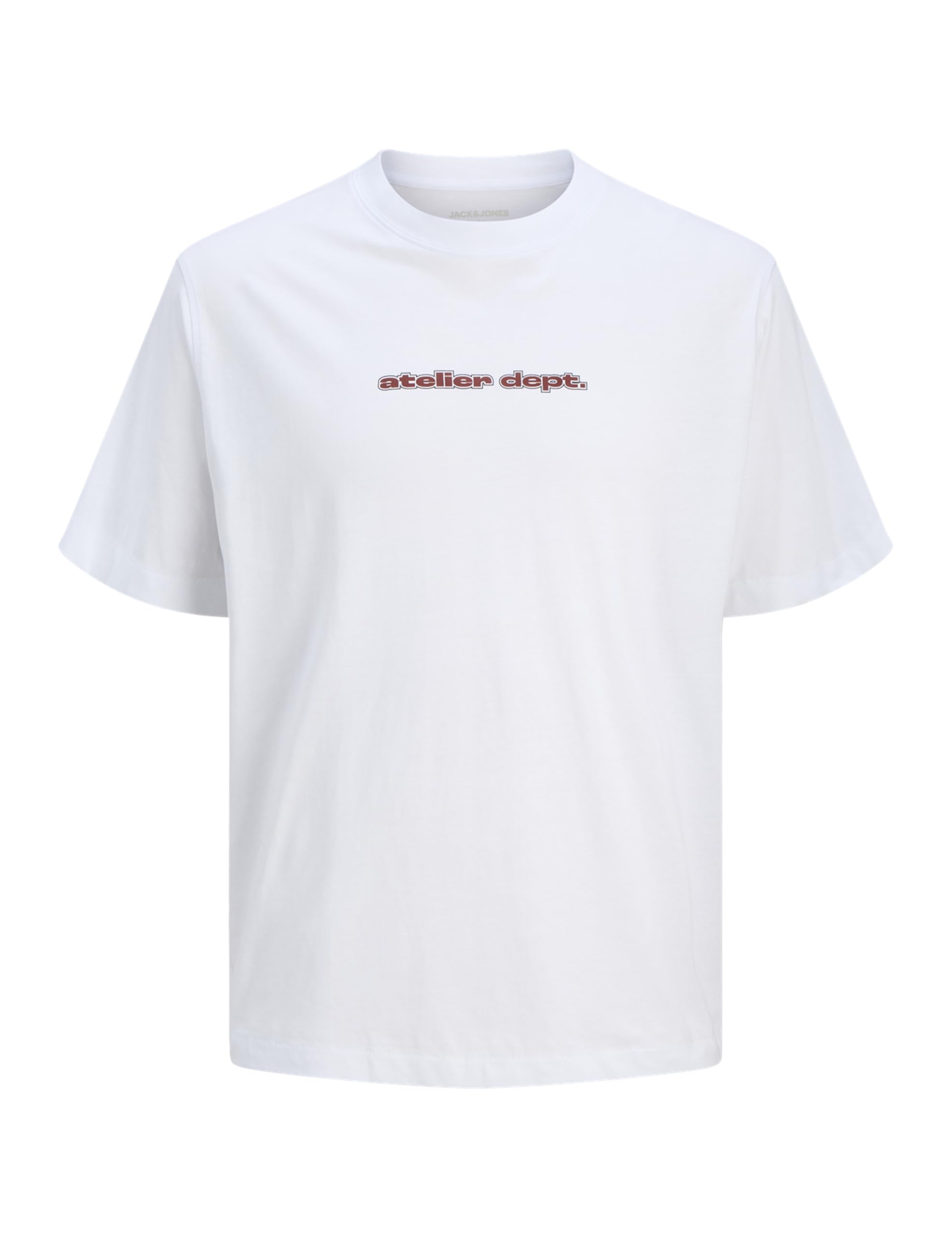 JACK & JONES Jjrody Tee SS Crew Neck, White, XL