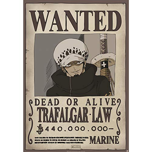 ABYstyle One Piece Wanted Trafalgar Law - Póster (98 x 68 cm)