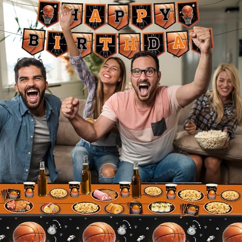 Kit anniversaire basket-ball complet pour simplifier la déco de table - 4