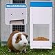 Verzinkte Hamstertränke mit Deckel 3KG Fassungsvermögen Automatischer Futtertrog mit Heufütterung und Wasserflasche für Hamster, Kaninchen und Küken