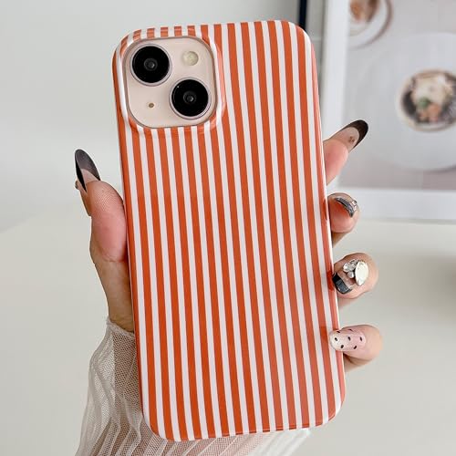 Coque de téléphone à rayures iPhone 15 14 13 TPU souple fin