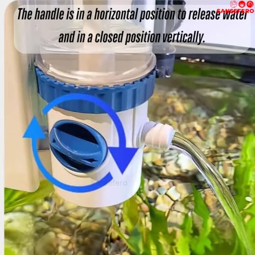 Image of SANSEFERO Large Flow Hang On Back Aquarium Filter for Fish Tank with Bio Power Multi-Stage Filtration System with Silent Motor Suitable for Fresh & Salt Water (YBF 500 | 6W | 500L /Hr)