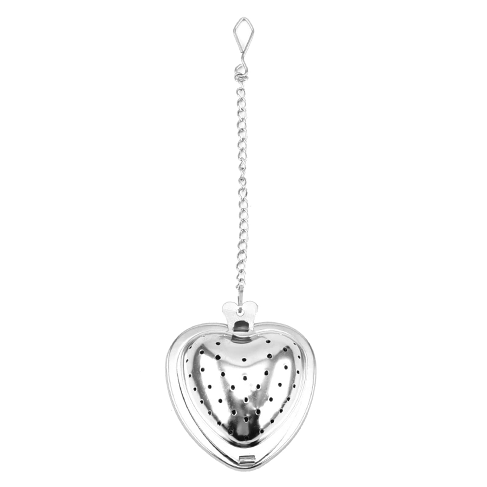 NEWFT for Creative Heart Shaped Stainless Steel Tea Infuser Filter with Rope Chain Reusable Strainer Cup Steeper Teapot Gadgets Tools Accessories Kitchen Supplies