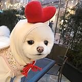 Zoom IMG-1 cat christmas hat pom poms Zoom IMG-1 cat christmas hat pom poms