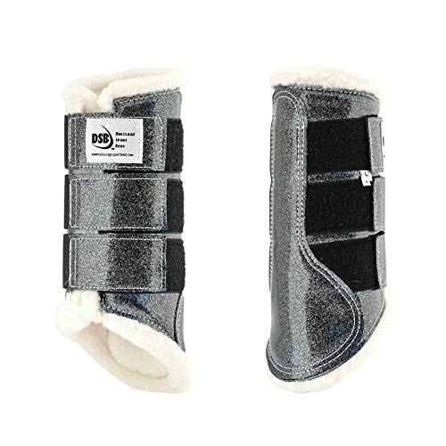 Dsb the glossy dressage sport boot - grey glitter (large)