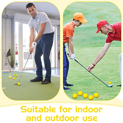 120 Pack Foam Golf Practice Balls Bulk, Foam Golf Balls For Golf Practice, Realistic Feel And Limited Flight Training Balls For Indoor Or Outdoor, Soft Ball For Golf Party Supplies (Yellow) #TOP4