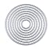 Produktbild Rayher Stanzschablonen Kreis, mit Steppnaht am Rand, Set 8teilig, Kreise 1,6 - 7,1 cm ø, für Papiergestaltung, Kartengestaltung, Scrapbooking und vieles mehr, Prägeschablonen, Stahl, 50283000